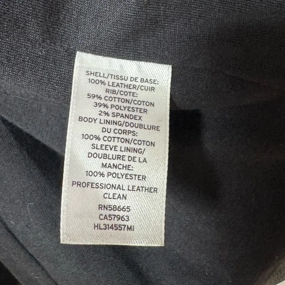 Trouve Women's Black Leather Moto Jacket Draped Front Size Medium - Picture 3 of 6